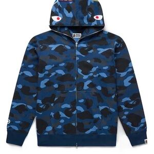 Blue Camo bape hoodie